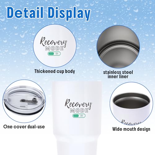Funny Get Well Soon Gifts for Women, Men, 30oz Hospital Mug “Recovery Mode On”, Surgery Recovery Gifts for Chemo Patients,...