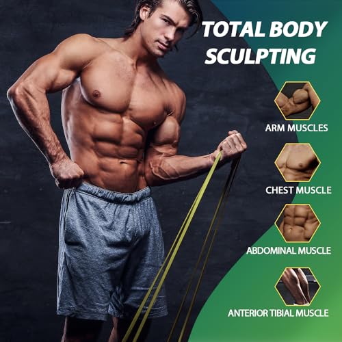 LEEKEY Resistance Bands, Exercise Bands with Bag,Rubber Pull Up Assist Bands - Bands for Working Out,Band for Men and Wome...