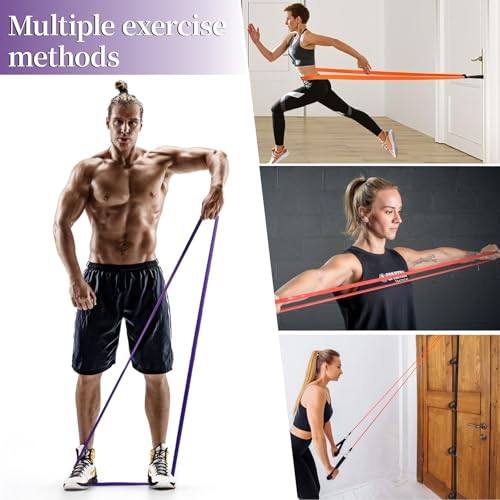 Resistance Bands for Working Out, Pull Up Assistance Bands, Exercise Workout Bands for Men & Women, Gym Bands with Door An...
