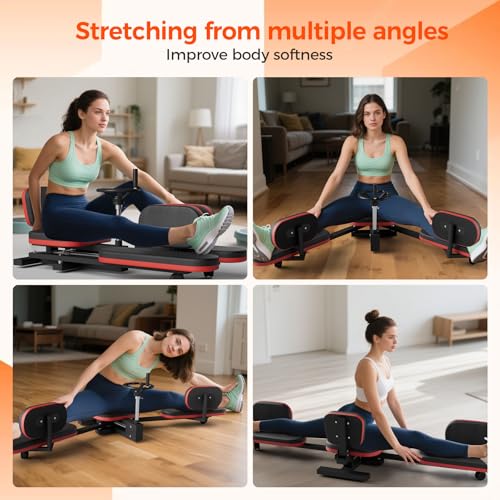 Adjustable Leg Stretcher Machine,330lbs Leg Stretcher Split Machine,Heavy Duty Steel Leg Extension Machines for Home Yoga ...