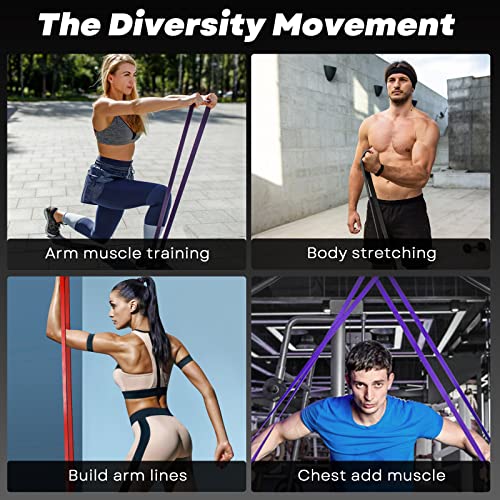 Acull Resistance Bands for Working Out, Pull Up Assistance Bands, Exercise Workout Bands Set for Men Women, Stretch Bands ...