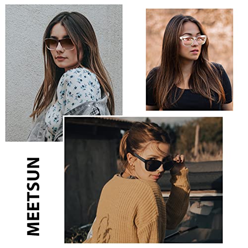 MEETSUN Polarized Sunglasses for Women Men Classic Retro Designer Style Fashion UV400 Protection