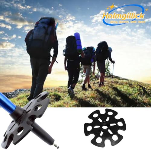 8 pcs Removable Mud Ski Basket Trekking Pole Snowflake Basket,Removable Mud Ski Basket Replacement Accessory for Hiking Poles