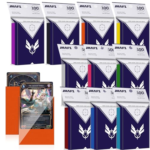 1000 Count Card Sleeves, MTG Card Sleeves for Standard Cards, 10 Colors Trading Cards Sleeves Fit for TCG, Baseball, Footb...