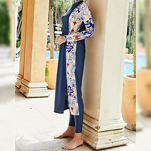 Muslim Swimsuits for Women Modest Islamic Arabic Swimwear Burkini Full Cover Hijab Top Pants Swimming Cap Bathing Suits