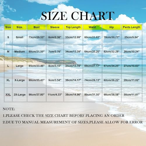 Women's 2 Piece Striped Beach Tankini Swimsuits, Square Neck Cap Sleeve Ruffle Fashion Bathing Suits Vacation Outfits
