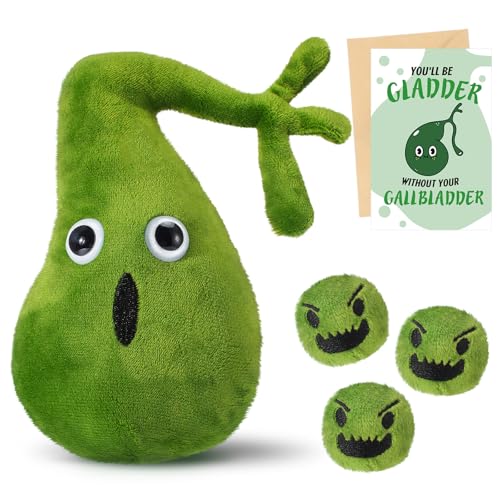 WinnerWhy Gallbladder Plush Set Gall Surgery Recovery Gifts Include Gall Plush with Gallstones Stuffed and Gallbladder Get...