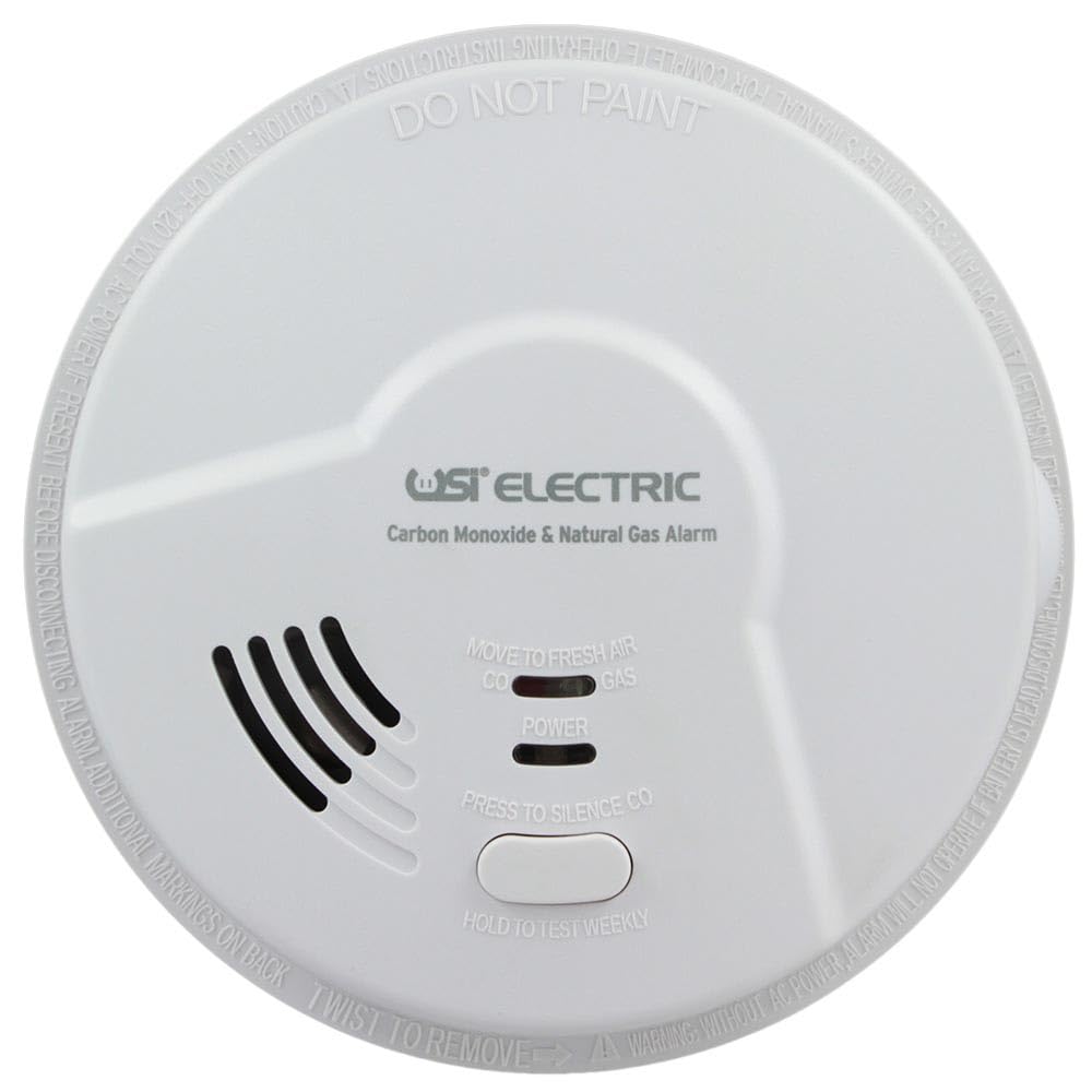 Universal Security Instruments Natural Gas and Carbon Monoxide Detector with Battery Backup (MCN108), with Wholesalehome Cloth