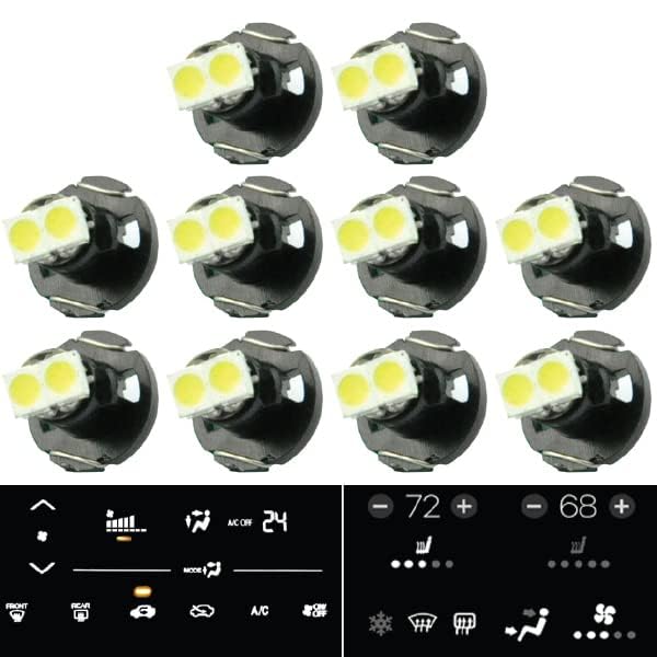 brit high-standards T4/T4.2 Neo Wedge 2 SMD LED Bulbs for Car Dashboard - White