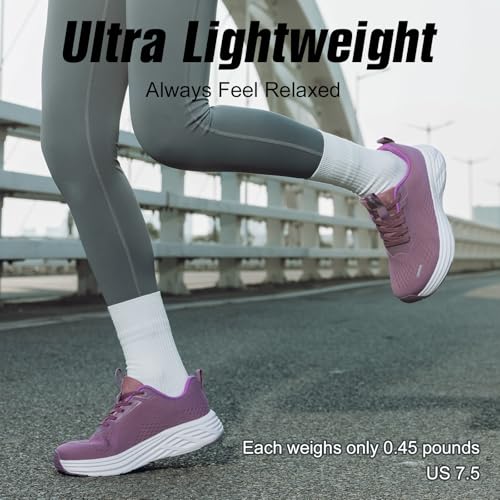 Rollstep Wide Toe Box Shoes Women Sneakers Extra Wide Width Arch Support Non-Slip Tennis Athletic Ultralight Running Shoes...