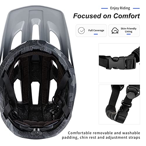 BATFOX Bike Helmet,Mountain Bike Helmet Helmets for Men Women Adults Youth