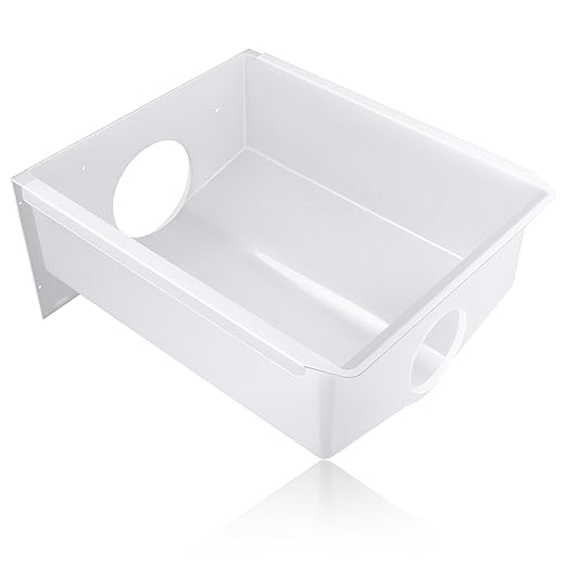 PartsBroz WPW10670845 Ice Bucket for Freezer Tray for Whirlpool Ice Maker Tray, Kenmore Ice Bin Replacement Amana KitchenA...