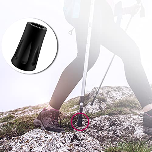 8Pcs Trekking Pole Tips Replacement Protectors, Rubber Feet for Hiking Pole Tips Rubber Tips for Walking Sticks Tips Acces...