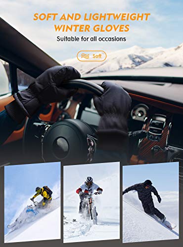 TRENDOUX Winter Gloves for Men Warm: 3M Thinsulate -20℉ Windproof Waterproof Ski Women Glove with Touchscreen Thermal Lini...