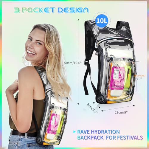 Cofurni Hydration Backpack with 2L Water Bladder, Raves Water Backpack, Lightweight Insulation Hydration Pack for Men and ...