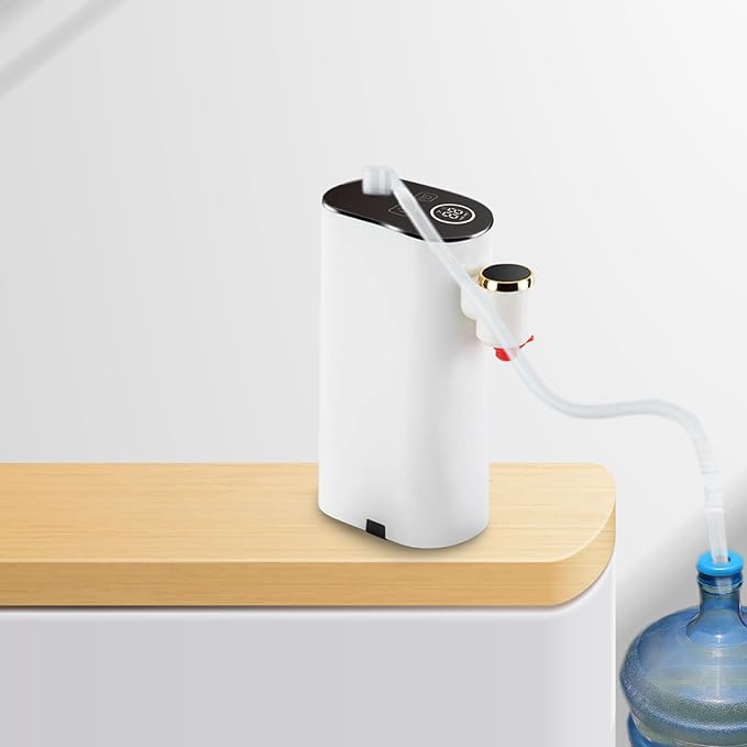 Mini Instant Hot Water Dispenser, Baby Bottle Warmer Formula Dispenser, Mineral/Bottled Water Dispenser, 5 Temperatures Choices, 1500W Portable Water Warmer for Office, Travel, Hotel (Single Machine)