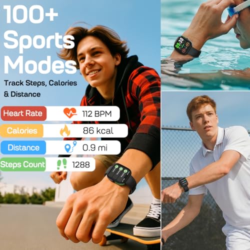 MorePro Smart Watch (Answer/Make Call), 1.83” Health Fitness Watch with Heart Rate, Blood Pressure,SpO2 and Sleep Monitor,...
