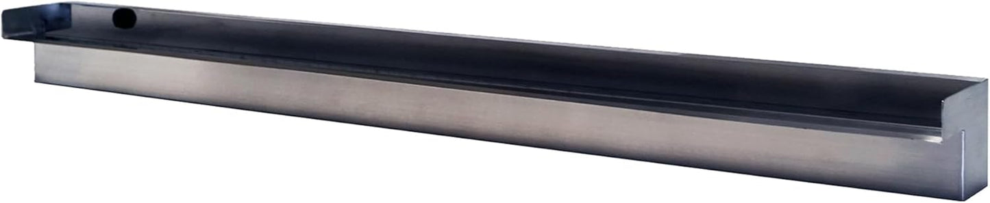 HALF OFF PONDS Steel Elegance 48" Stainless Steel Spillway - STE48