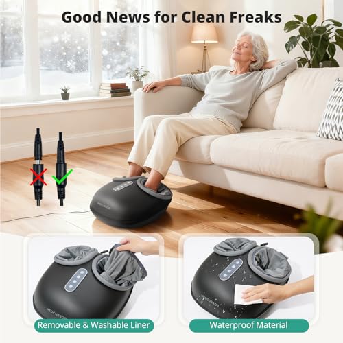 Medcursor Foot Massager with Heat - Shiatsu Feet Massage Machine Delivers Relief for Tired Muscles & Plantar, Deep Kneadin...