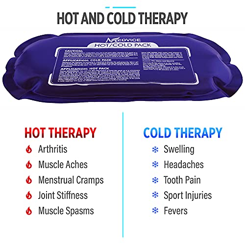 Reusable Hot and Cold Ice Packs for Injuries (3-Piece Set), Joint Pain, Muscle Soreness and Body Inflammation - Reusable G...