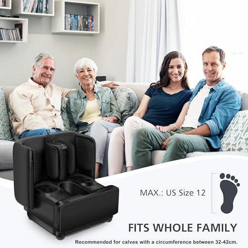 COMFIER 2 in 1 FSA Foot Massager Machine, HSA Shiatsu Foot and Calf Massager with Heat,Kneading,Vibration,Compression Mass...