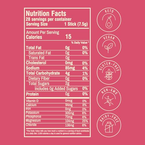 FlavCity Strawberry Limeade Electrolytes Powder Packets - 28 Hydration Packets - No Added Sugar - Hydration Powder with Re...