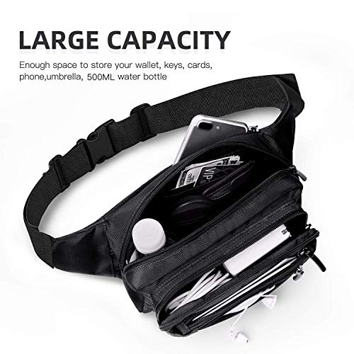 FREETOO Waist Pack Bag Fanny Pack for Men&Women Hip Bum Bag with Adjustable Strap for Outdoors Workout Traveling Casual Ru...