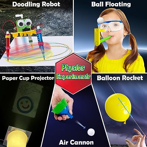 UNGLINGA 150 Experiments Science Kits for Kids, S.T.E.M Educational Project Toys for Boys Girls Birthday Gifts Ideas, Volc...