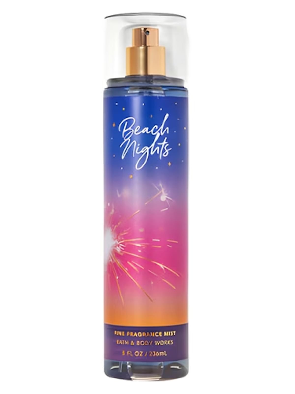 Bath and Body Works Fine Body Fragrance Mist 8 Fluid Ounce (Beach Nights)