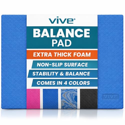 Vive Balance Pad - Foam Large Yoga Mat Trainer for Physical Therapy, Stability Workout, Knee and Ankle Exercise, Strength ...