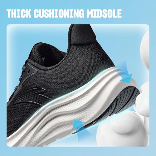 ANTA Women’s Running Shoes, Lightweight Cushioned Breathable Sneakers, Comfortable Trainers with Slip Resistant Outsole fo...