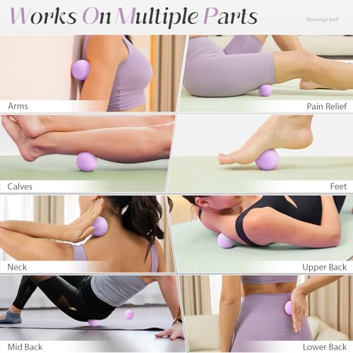 SUBCULTUREPICK Massage Lacrosse Balls for Myofascial Release,Yoga Deep Tissue Massage,Trigger Point Therapy and Foot Plant...