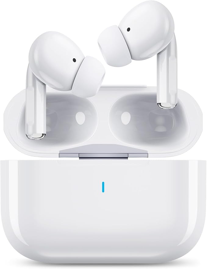 Wireless Earbuds for iPhone, 5.3 Bluetooth Headphones for Apple Earbuds Wireless, ENC Noise Cancelling 40Hrs Playback in E...