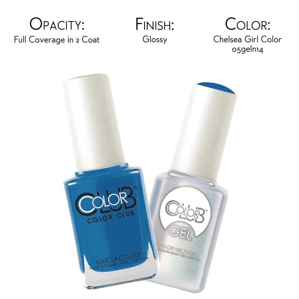 Color Club Chelsea Girl Color Club Gel + Lacquer Duo Includes 1 Each Of 05geln14 and 05an14, 0.5 fluid_ounces