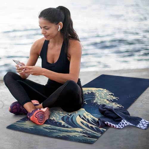 SDMKA Skull Yoga Mat for Women Men 71" x 26" Non Slip Exercise & Fitness Mat 1mm Thick Workout Mat for Yoga, Pilates, Come...