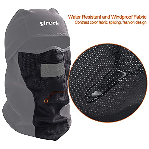 Sireck Cold Weather Balaclava Ski Mask, Water Resistant and Windproof Fleece Thermal Face Mask, Cycling Motorcycle Neck Wa...