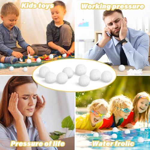 Hxezoc Mini Volleyball Stress Balls 20 Packs Volleyball Foam Sports Balls Small Squeeze Anxiety Bulk Toy Ball for Kids Vol...