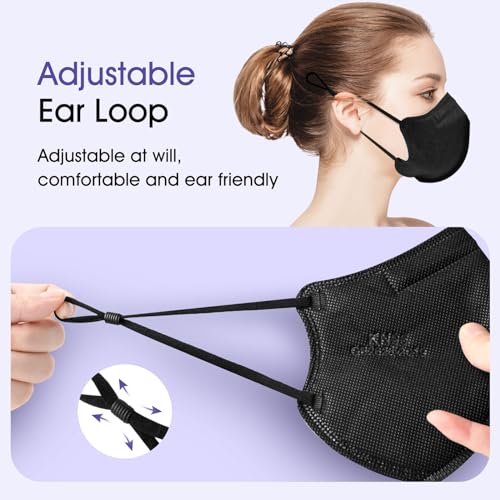Semask KN95 Adjustable Masks 30 Pack, Individually Wrapped Disposable Respirator Masks with Adjustable Ear Loops