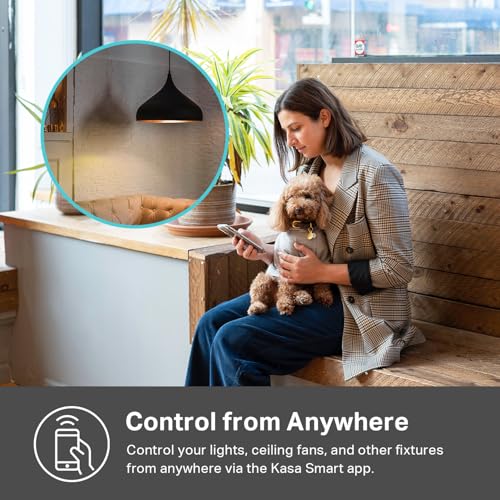 Kasa Smart Kasa Matter Smart Dimmer Switch: Voice Control w/Siri, Alexa & Google Assistant,UL Certified, Timer & Schedule,...