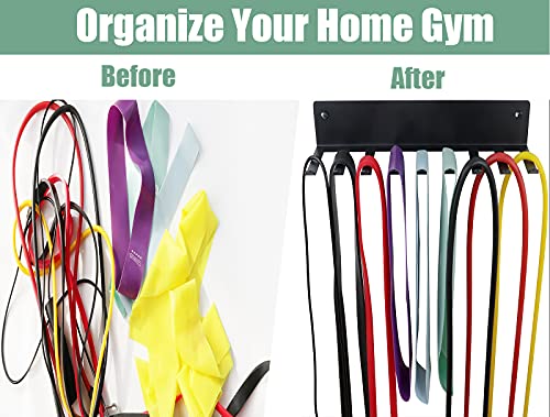 Multi-Purpose Storage Rack for Resistance Bands, Straps, Jump Ropes, Foam Rollers, Chains, Weight Belts, Tools - Heavy Dut...