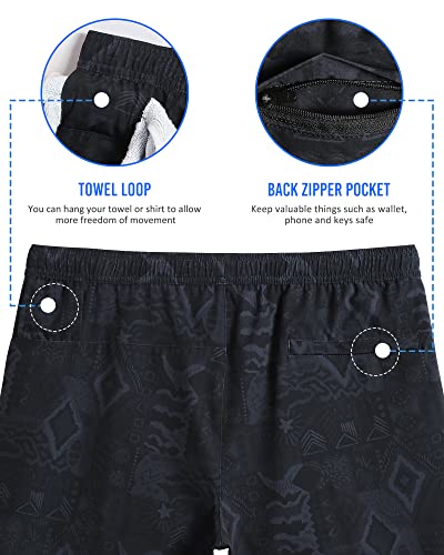 maamgic Mens 5" Gym Running Shorts for Men 2 in 1 Quick Dry Workout Athletic Shorts