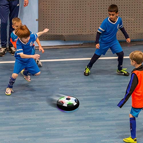 Toyk Boy Toys - LED Hover Soccer Ball - Air Power Training Ball Playing Football Indoor Outdoor Game - Birthday Gifts for ...
