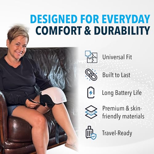 FORTHIQ Knee Massager Smart with Heat, Red Light and Vibration, 3-in-1 Cordless, 2025 Updated Edition, Gifts for Grandma &...
