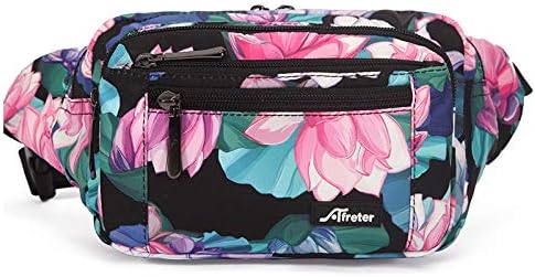 Fanny Pack for Men&Women Waterproof Waist Pack Bag Hip Bum Bag with Rain Cover Adjustable Strap for Sports Outdoors Workout Running Traveling Hiking Cycling Dog Walking Casual Fishing