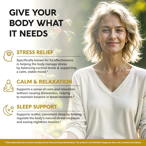 Ashwagandha Supplements 1800mg - USDA Organic Ashwagandha for Women & Men - Clinically Effective Strength for Stress Relie...