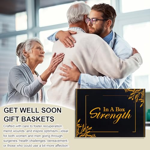 Sympathy Gift Basket /Get Well Soon Gift (Black)