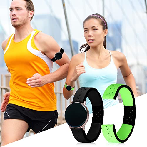 Oudain 4 Pcs Heart Rate Monitor Replacement Strap Band, Soft Heart Rate Monitor Armband Strap, Theory Fitness Adjustable(...