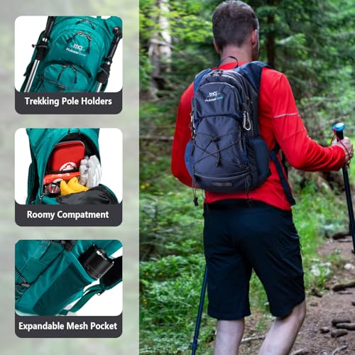 Insulated Hydration Backpack Pack with 2L Water Bladder Lightweight 22L Hiking Backpack Bag for Women Men Daypack for Hiki...