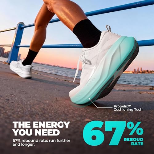 ALLSWIFIT Women's Road Running Shoes Cushion Tennis Shoes Non-Slip Comfortable Lightweight Gym Workout Athletic Arch Suppo...