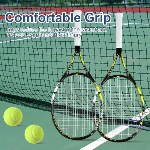 HXE Tennis Rackets for Adults, 2 Player Pre-Strung 27 inch Recreational Tennis Racquet Set for Beginner and Professional w...